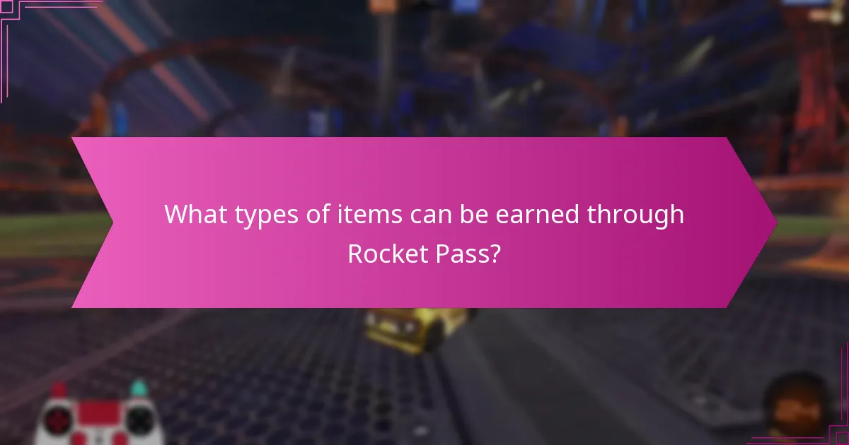 What types of items can be earned through Rocket Pass?